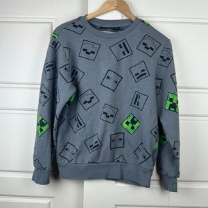 Boy's Minecraft Grey Sweater